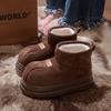 Nuevos Zapatos de Algodón de Caña Alta para Mujer 2025 para Otoño e Invierno, Botas de Algodón con Felpa Engrosadas y Cálidas, En Stock, Enviado Dentro de 1 Día