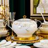 Nova tigela de talheres de cerâmica chinesa e pauzinhos terno Presente Doméstico Jingdezhen Bone China Tigela e Prato Combinação Conjunto Completo Caixa de Presente Atacado