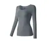Ropa Interior Térmica Ultra Delgada de Alta Elasticidad para Mujer, Color Sólido, Sin Costuras, Invisible, Cómoda Ropa y Pantalones de Otoño, Traje de Capa Base Ajustado para Belleza de la Piel