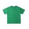 Camiseta de manga corta de verano para niños de 260 g, ropa de hombre, niñas, algodón, bebé, niños grandes, cuello redondo de algodón, camiseta de media manga