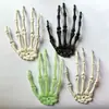 Decorações de Halloween Mãos de Plástico Simuladas Ossos Esqueleto Estaca de Jardim de Halloween Mão de Fantasma Adereços de Decoração Ornamentos