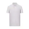 Camisa Polo de Verão 170g Nylon com Núcleo Oco Respirável 3D Hexagonal Textura Exquisita de Pérola Nuvem Manga Curta com Bordado