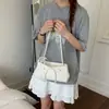 Bolso Coreano Simple Estilo Ins para Mujer 2026 Nuevo Bolso de Hombro Versátil para el Trabajo Bolso de Hombro Dulce con Lazo