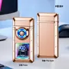 Encendedor Inteligente de Alta Gama para Celebridades de Internet Recargable a Prueba de Viento Personalizado de Arco Único Encendedor de Cigarrillos Regalo para Hombres Transfronterizo