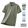 Camisa Polo de Secado Rápido para Hombre para Exteriores, Top Transpirable, Absorbente de Humedad, Casual de Manga Corta para Viajes de Negocios, Senderismo y Montañismo