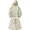 Casal Transfronteiriço Conjunto de Roupas de Proteção Solar Anti-ultravioleta de Verão Comércio Exterior Roupas de Pesca ao Ar Livre Roupas para Pele Shorts Conjunto de Duas Peças