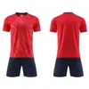 Novo Conjunto de Uniforme de Futebol Personalizado Secagem Rápida Respirável Manga Curta Camisa de Futebol para Adulto Uniforme de Treinamento Uniforme de Time Roupa Esportiva