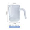 Taza Europea con Patrón Vertical de Labios y Asa Aislada Rayas de Vidrio Hotel Taza para Enjuague Bucal Mate Pareja Vasos de Jugo Gradiente