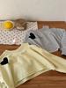 Princesa Yuyu Niñas Primavera Nuevo Estilo Coreano Corazón Amoroso Hombro Caído Sudadera para Bebés Niñas Hombro Top Corto