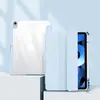 Funda protectora aplicable para iPad 10.2 color sólido pro11 transparente plegable triple acrílico Air4 funda de cuero anti-flexión con ranura para lápiz