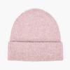 [Em Estoque] Gorro de Tricô Quente com Logo Bordado Tendência para Exterior Prova de Frio Simples Fashionável Gorro de Inverno Atacado Temporada de Inverno