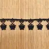 Borda de Renda, Seda de Poliéster Solúvel em Água Acessórios para Roupas, Decoração de Casa, Adornos para Saias, Borda de Renda Bordada, Borda de Renda Atacado