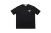 High Street Europeo y Americano Marca de Moda RHUDE Atardecer Cara Redonda de Corazón Impresión de Letras Nuevas Oversize Holgada Camiseta de Manga Corta