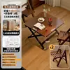 Mesa de Mahjong Artesanal de Madera Maciza, Mesa de Comedor Plegable para Uso Doméstico, Mesa de Comedor Sencilla para Apartamentos Pequeños, Mesa Cuadrada