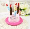 2018 Novo Cão Bonito Transformação Chapéu Pet Dog Birthday Celebration Cake Hat Pet Supplies