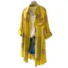 Ropa de Mujer Transfronteriza, Comercio Exterior Europeo y Americano, Camisas de Manga Larga para Mujer con Estampado de Moda de Venta Caliente Primavera y Verano, Camisas Casuales con Mangas Enrolladas