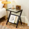 Mesita de Noche Simple Madera Maciza Pequeño Gabinete Almacenamiento Lujo Ligero Dormitorio Mesita de Noche Simple Estilo Nórdico Europeo Moderno Mini