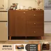 Armario de té vitrina mueble lateral contra la pared para el hogar mueble de pie para sala de estar estante de almacenamiento mueble pequeño mueble de almacenamiento mueble bajo aparador