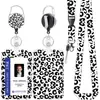 Portatarjeta de identificación de estudiante, portatarjetas creativo y moderno, gafete de trabajo personalizado, cubierta protectora para tarjeta de control de acceso, tarjeta de autobús, permiso de trabajo