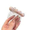 Exquisito, Dulce y Suave Peine para el Cabello de Perlas con un Toque de Lujo y Alta Gama, Versátil para Flequillos Laterales y Peinados, una Herramienta Mágica para Arreglar Recogidos