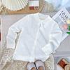 Ropa de Protección Solar para Niñas Delgada Verano 2025 Nueva Cárdigan de Aire Acondicionado de Seda Helada Suave y Cera para Niños Chaqueta Suéter para Bebé