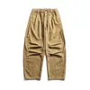 Pantalones casuales rectos de pierna ancha curva estilo japonés Rumeng para hombre, pantalones casuales finos transpirables y amigables con la piel de otoño