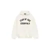 Suéter Essencial de Outono e Inverno com Capuz e Forro de Lã Estampado com Letras para Crianças, Moletom Solto para Meninos e Meninas