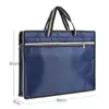 Bolsa Portátil para Documentos de Tela Oxford con Logo Impreso Personalizado, Maletín de Negocios Simple, Almacenamiento de Archivos, Bolsa para Materias de Tutoría