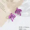 Estilo Coreano Dulce Colorido Moño DIY Pendientes Pulsera Collar Versátil Aleación Colgante Accesorios de Joyería Materiales