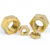 Tuerca de Latón Puro Estándar Nacional Tuerca de Cobre Tuerca Hexagonal Tapa de Tornillo M1M2M3M4M5M6M8M10M12M16M20
