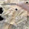 Estilo Retro Francés Encaje Puro Lujuria Niña Ropa Interior Seda de Hielo Mujer Entrepierna Algodón Puro Lazo Calzones Mujer Niña