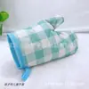 Guantes Aislantes para Suegra, Guantes a Cuadros Resistentes al Calor, Guantes Aislados Pequeños y Frescos para Niños, Guantes Familiares para Horno de Microondas