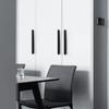 Manija dorada cepillada para puerta de gabinete, gris negro, manija larga moderna y simple con cabeza redonda para cajón de gabinete, puerta de armario