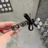 Pinza de Pato Súper de Hada y Dulce para Primavera/Verano con Lazo de Cristal de Alta Gama, Pinza para Flequillo, Pasador Lateral Estilo Girly para Mujeres