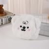 Monedero de osito cálido de Corea del Sur, lindo muñeco de peluche, bolso para lápiz labial, suave y lindo bolso pequeño para guardar maquillaje, bolso para auriculares