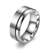 Anillo de Acero de Titanio Personalizado Estilo Europeo y Americano Moda Diseño de Aceite Corrosión Anillo para Hombre Joyería para Mano Venta al por Mayor