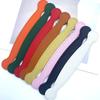 Fabricante de Yiwu Mango de Cuero Personalizado, Borde Aceitado, Mango de Cuero Cosido, Asa de Bolso, Correa de Mano, Asa de Caja de Regalo