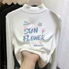 Top Básico de Manga Larga Casual De Rong para Niños Colección Otoño/Invierno 2026 Nuevo Top de Otoño para Niñas con Cuello Semi-Alto