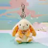 Conejo Wendy Original Estilo Chino Nuevo Colgante de Peluche Sentado de 4 Pulgadas Llavero para Bolso de Nicho Boutique Venta Caliente