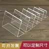 Directo de Fábrica Acrílico Transparente Forma de L Tarjeta de Producto Carpa de Mesa Exhibidor de Etiquetas de Precio Soporte para Etiquetas de Precio