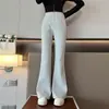 Pantalones para niñas, nuevos estilos otoño/invierno, pantalones casuales estilo coreano para niños medianos y mayores, adecuados para estudiantes de secundaria, colección de otoño para niños, pantalones ligeramente acampanados