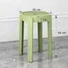 Directamente del fabricante, taburetes de plástico engrosados para uso doméstico, taburetes de comedor apilables, cómodos para sentarse a largo plazo, taburetes de molino de viento