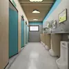 Baño Público Impermeable PVC Partición Aluminio Panal Ducha Baño Escuela Baño Público HPL