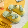 Pantuflas de Algodón JQ Jing Qi para Niños Niñas Invierno Interior Hogar Zapatos Conejo Antideslizante Bebé Niños Bebé Pantuflas