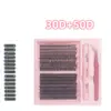 Pestañas Postizas Esponjosas de un Solo Racimo para Comercio Exterior Transfronterizo Europeo y Americano, Naturales y Densas, Paquete Mixto, Segmentadas, Pestañas de 9-16 mm