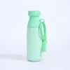 Nova caneca térmica de aço inoxidável 304 com design criativo de dupla bebida, alça e canudo, copo de leite portátil para atividades ao ar livre