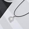 Nuevo collar de acero inoxidable europeo y americano con 26 letras, estilo hip hop, cadena mágica para clavícula, collar con inicial para pareja, venta al por mayor