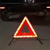 Triângulo de Advertência de Estacionamento de Emergência para Carros, Sinal Dobrável Multifuncional para Inspeção de Veículos