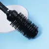 Peine de Tubo de Aluminio Transfronterizo con Cola, Peine Cilíndrico Giratorio, Peine Alisador de Cabello Resistente a Altas Temperaturas, Peine para Peinar y Ondular, Herramienta de Peluquería Antiestática