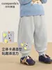 Ropa infantil Kaka Panda, pantalones forrados de polar para niños, pantalones para deportes de invierno, pantalones largos para niñas, colección de otoño e invierno, ropa de invierno de moda para bebés
